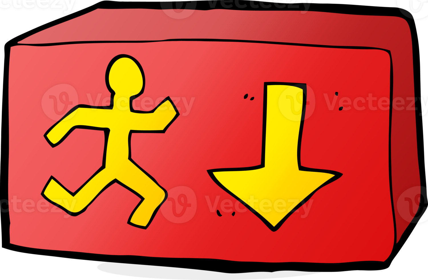 cartoon exit sign png