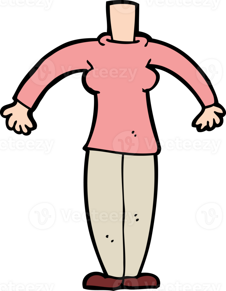 cartoon female body add photos or mix and match cartoons png