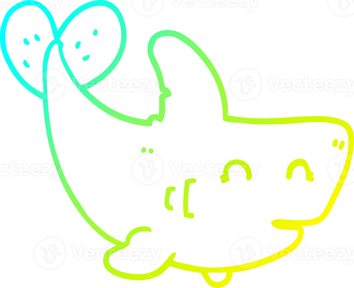cold gradient line drawing cartoon shark png