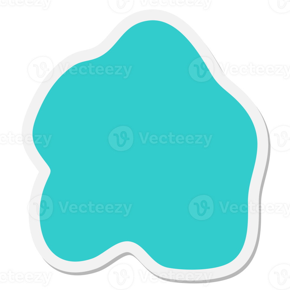 expressive shape blob sticker png