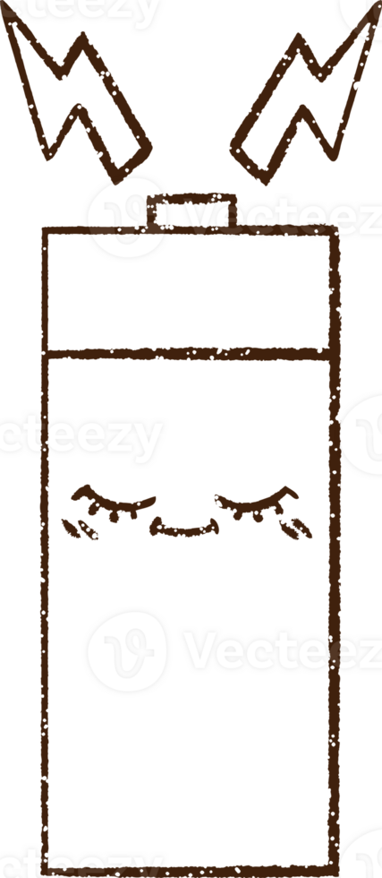 Battery Charcoal Drawing png