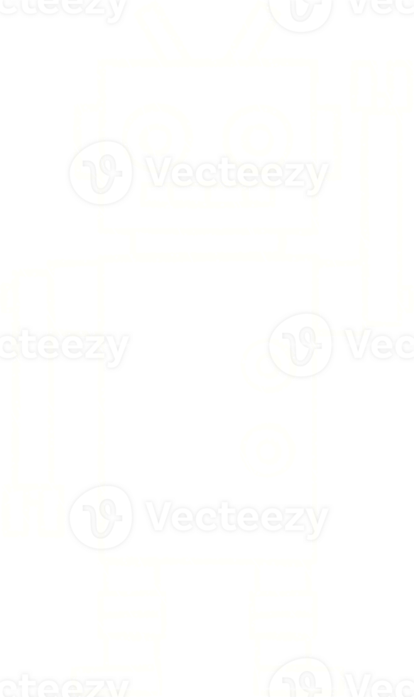 Robot Chalk Drawing png