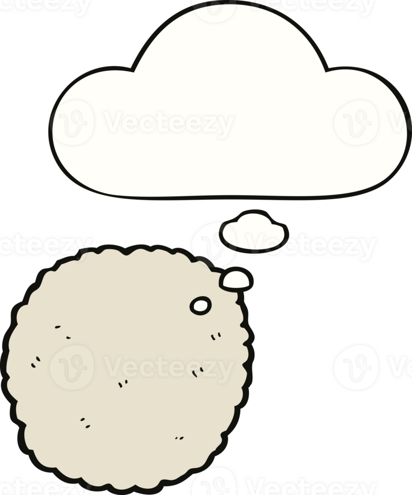 cartoon biscuit and thought bubble png