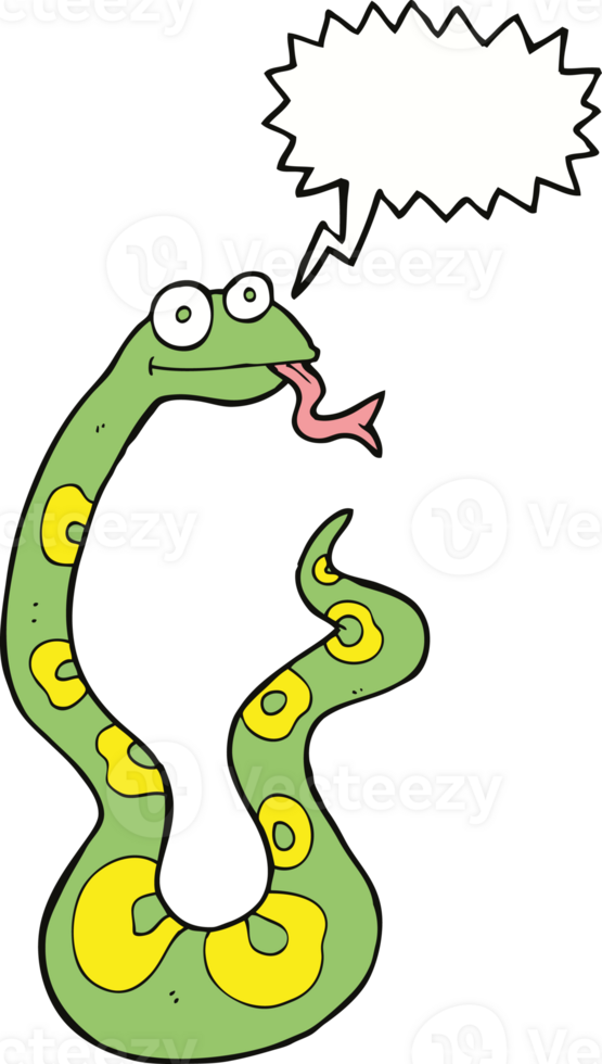cartoon snake with speech bubble png