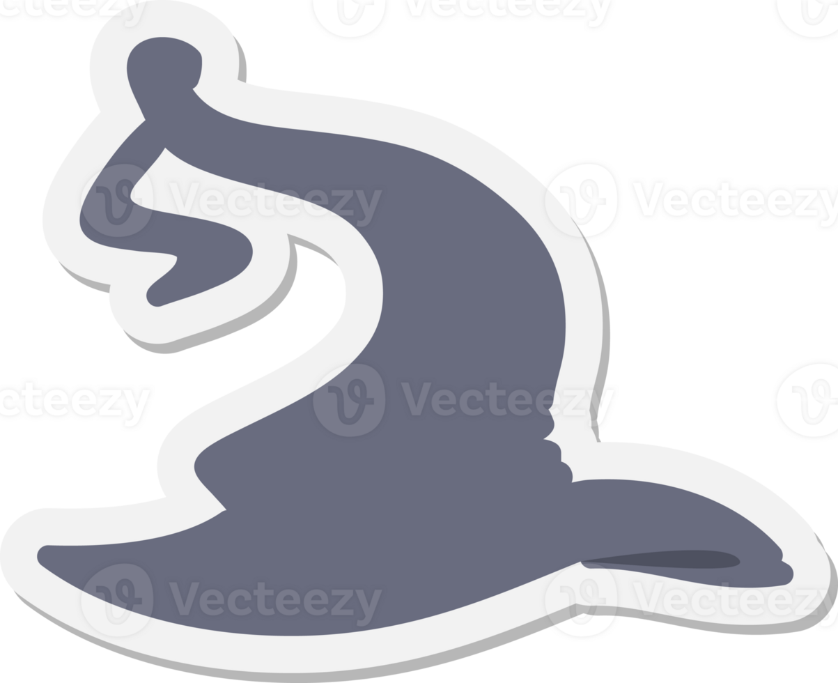 spooky witch hat sticker png