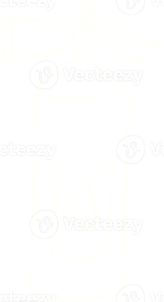 Fire Extinguisher Chalk Drawing png