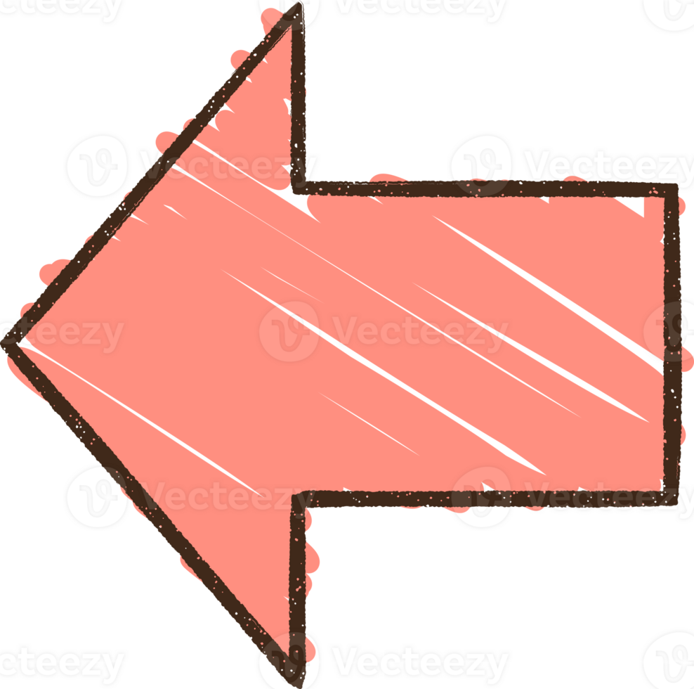 Direction Arrow Chalk Drawing png