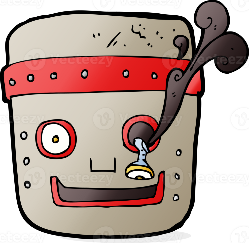 cartoon robot head png