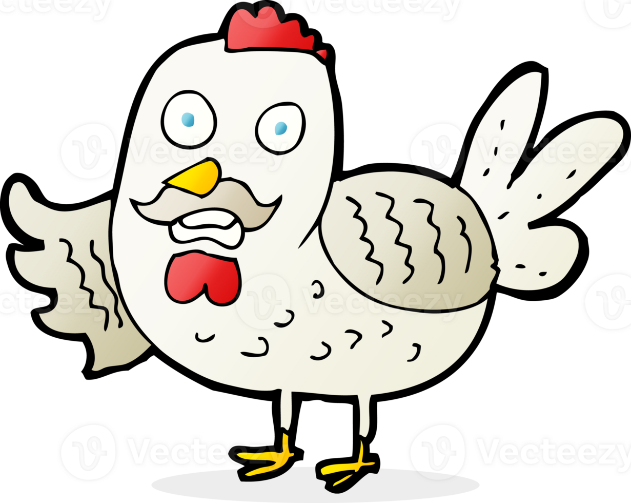 cartoon old rooster png