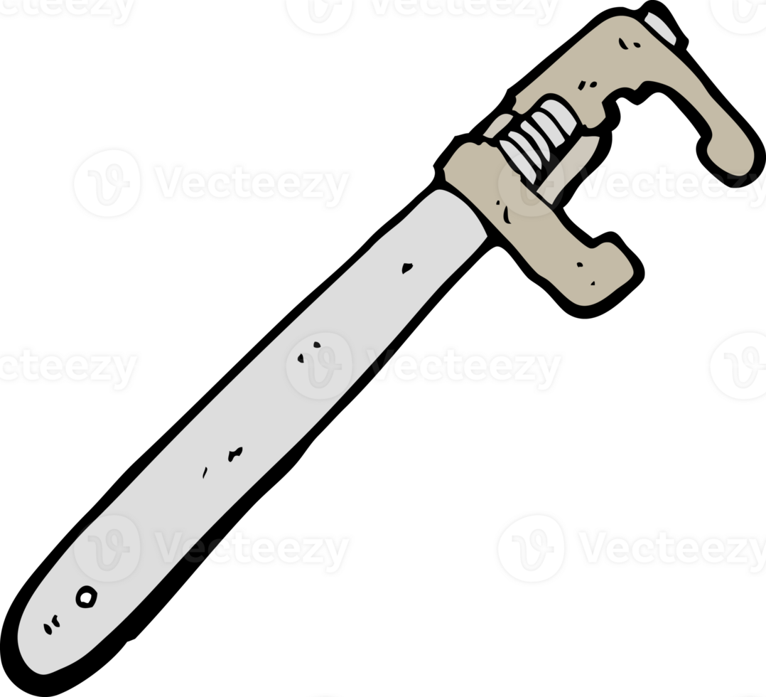 cartoon adjustable wrench png
