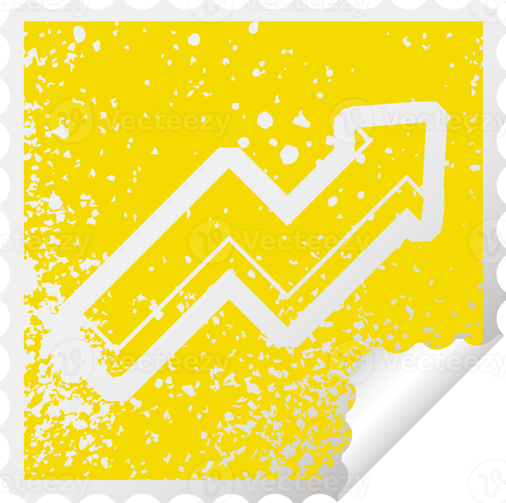 performance arrow graphic distressed sticker illustration icon png