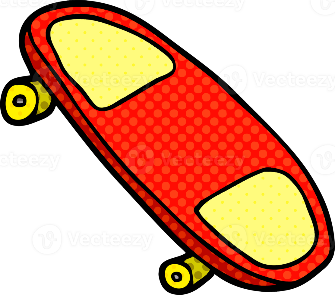 cartoon doodle skateboard png