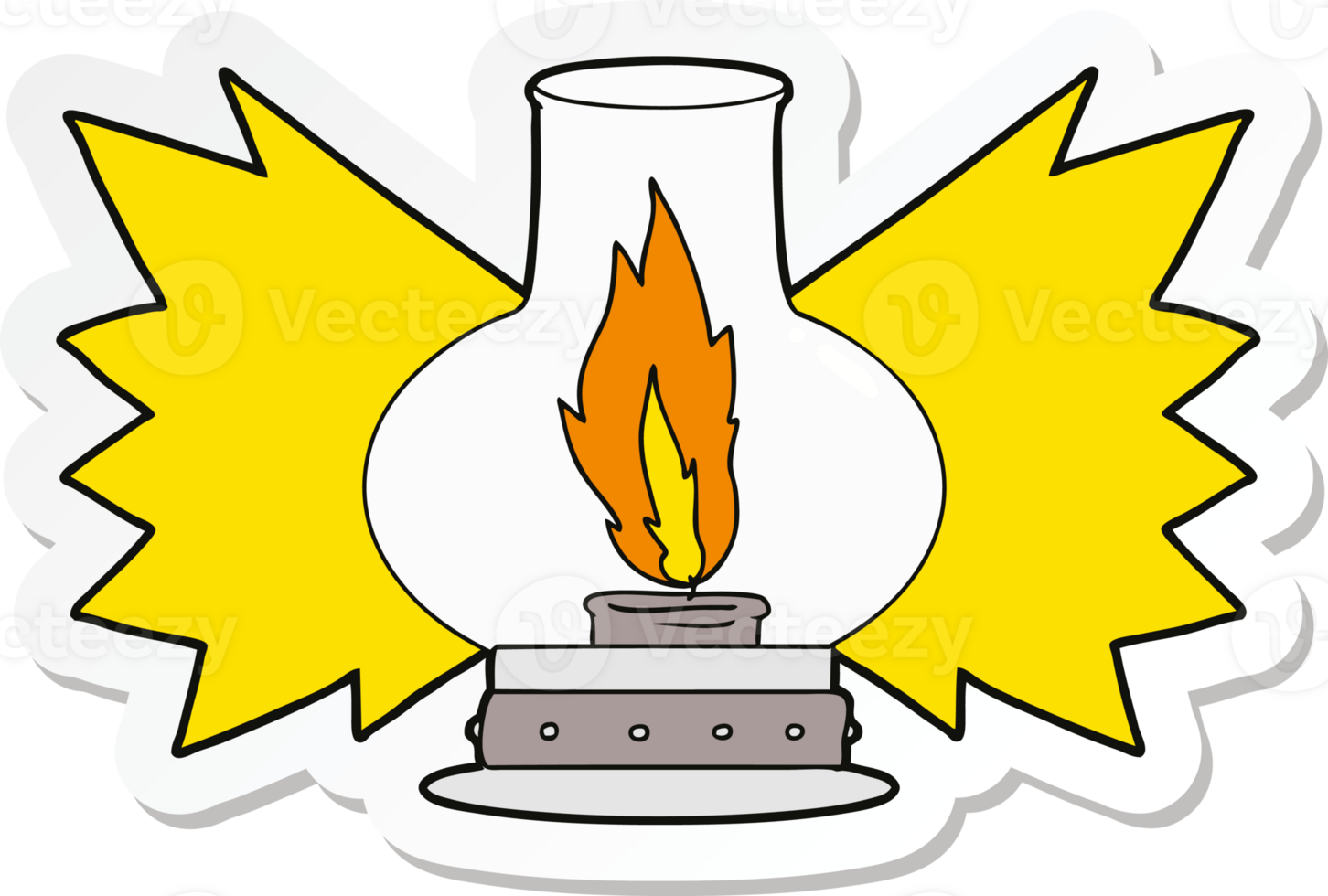 sticker of a cartoon lantern png