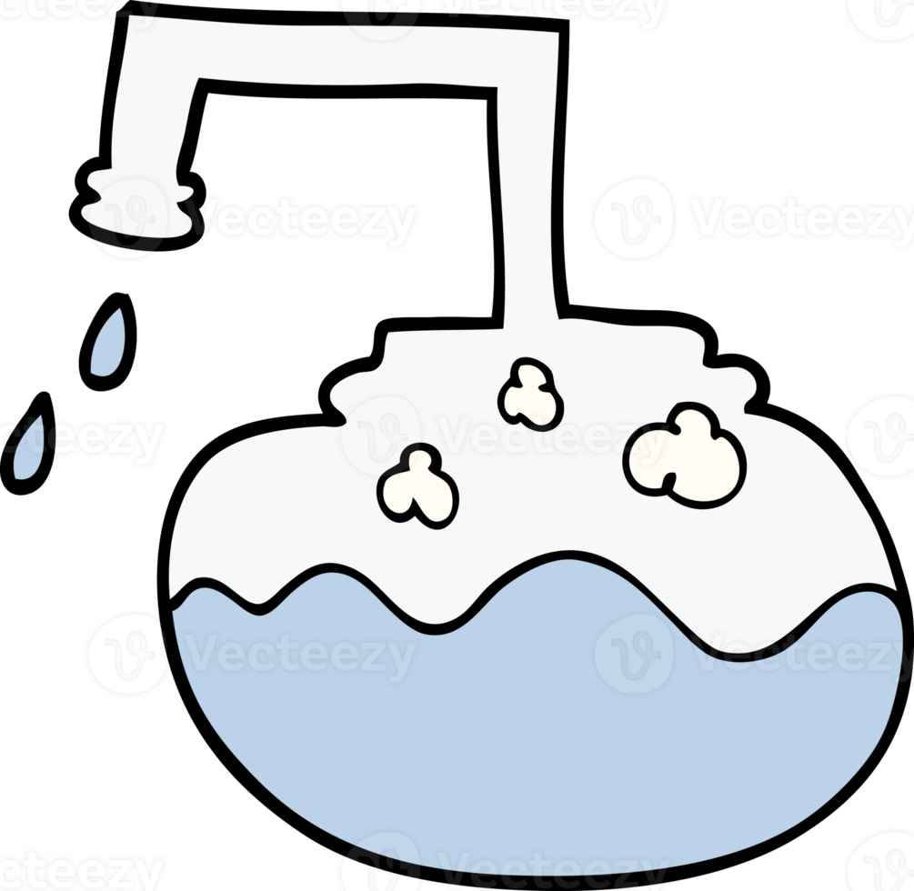 cartoon doodle science experiment png