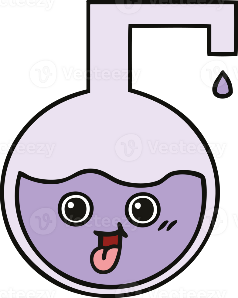cute cartoon of a science experiment png