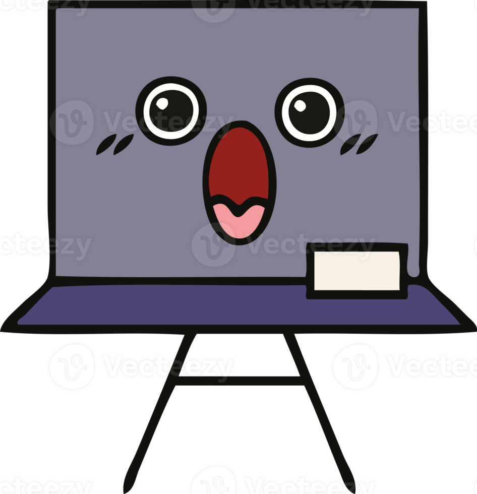 cute cartoon of a chalkboard png