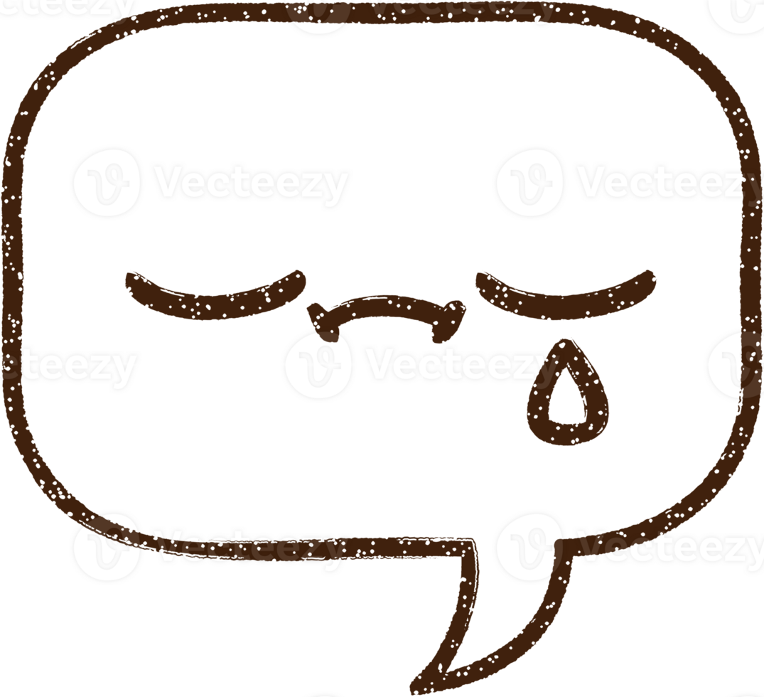 Speech Bubble Charcoal Drawing png