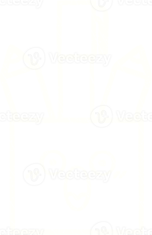 Pencil Pot Chalk Drawing png
