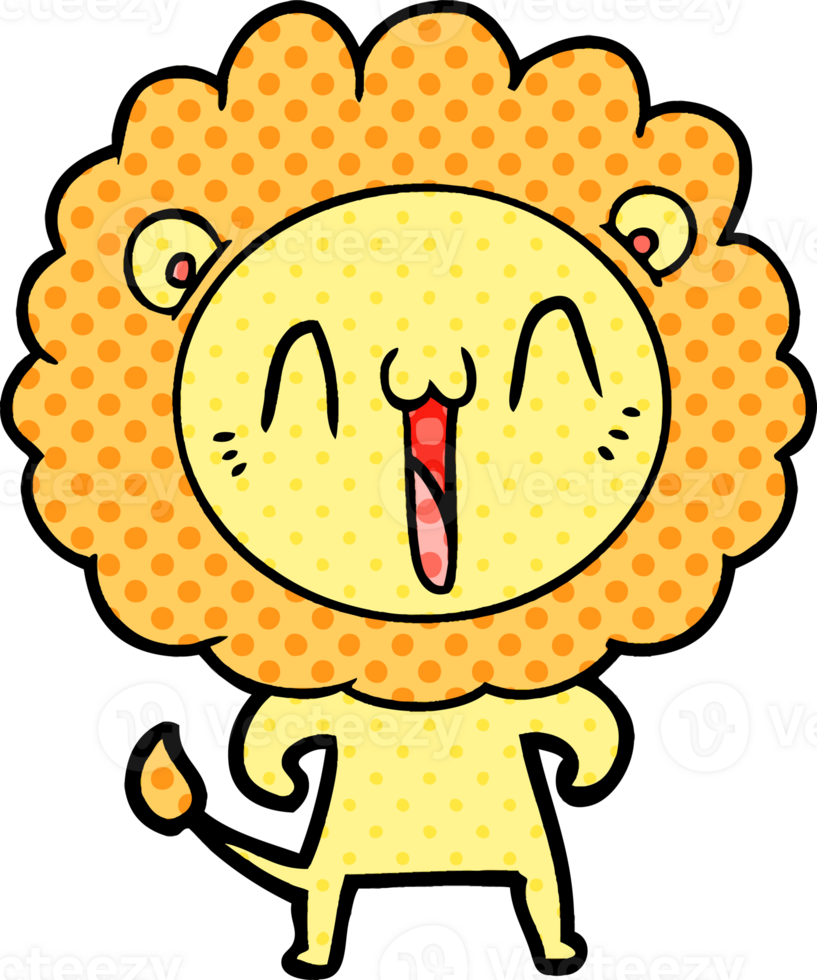 happy cartoon lion png