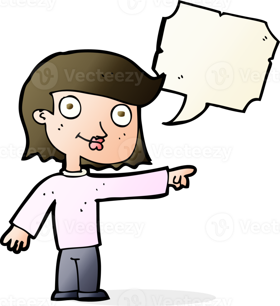cartoon pointing person with speech bubble png
