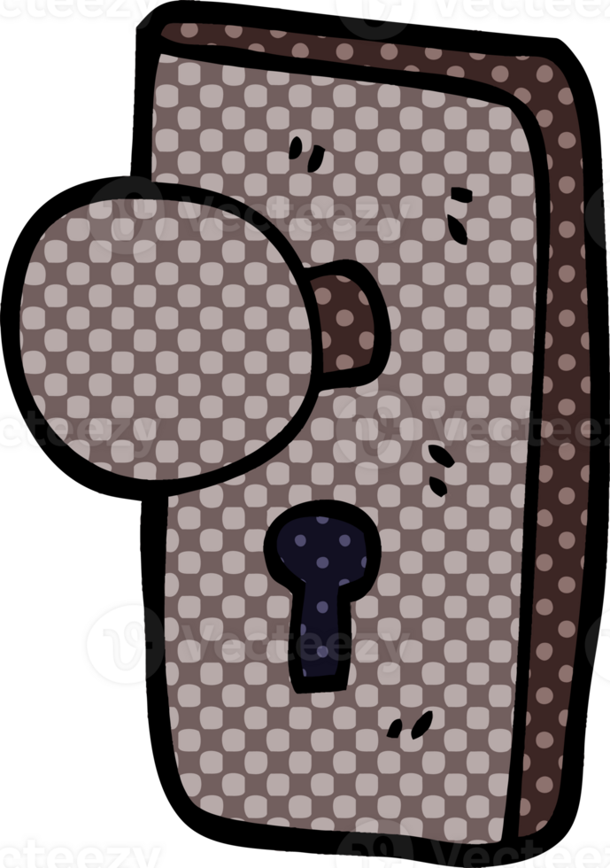 cartoon doodle key hole png