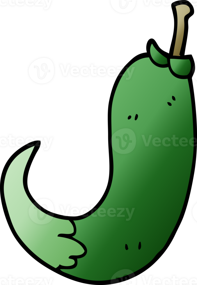 cartoon doodle chilli pepper png