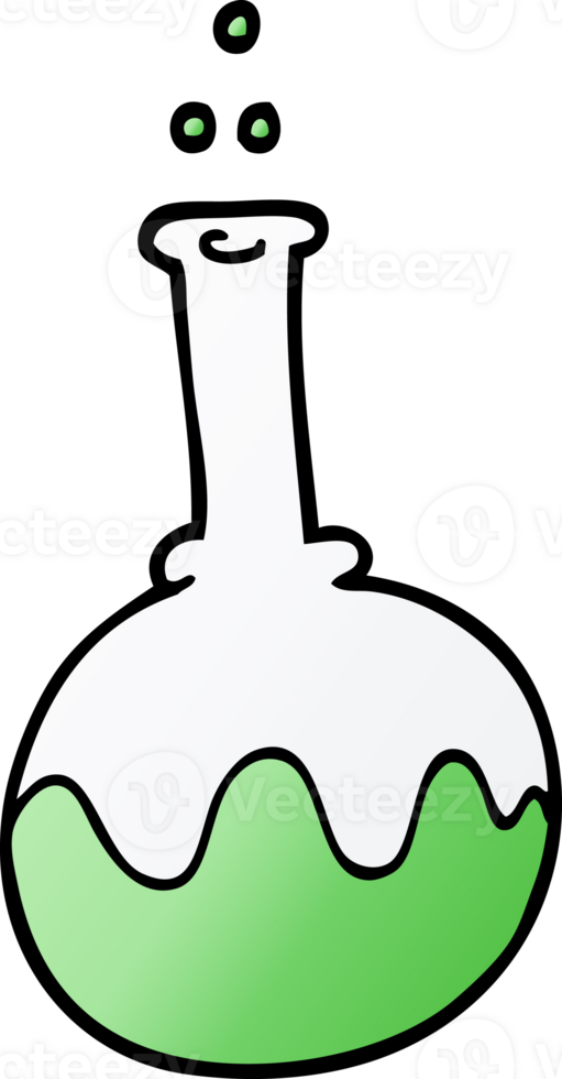 cartoon doodle science experiment png