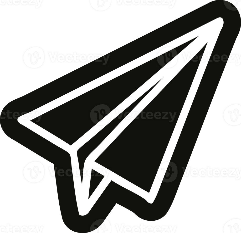 paper plane icon symbol png