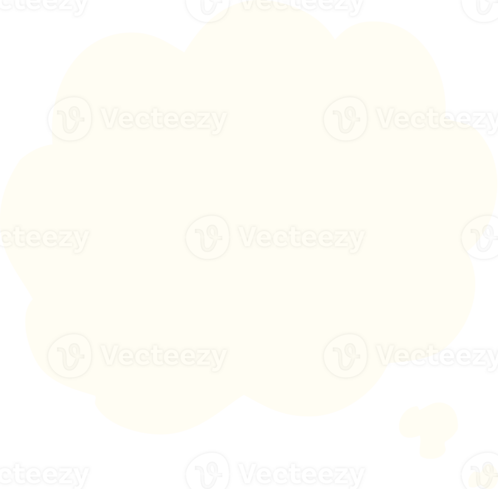 cartoon doodle thought cloud png