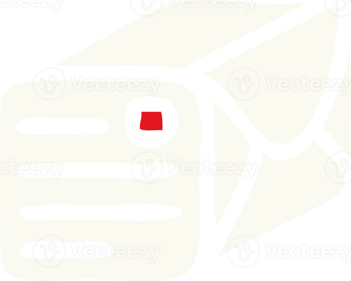 flat color retro cartoon of a paper parcel png