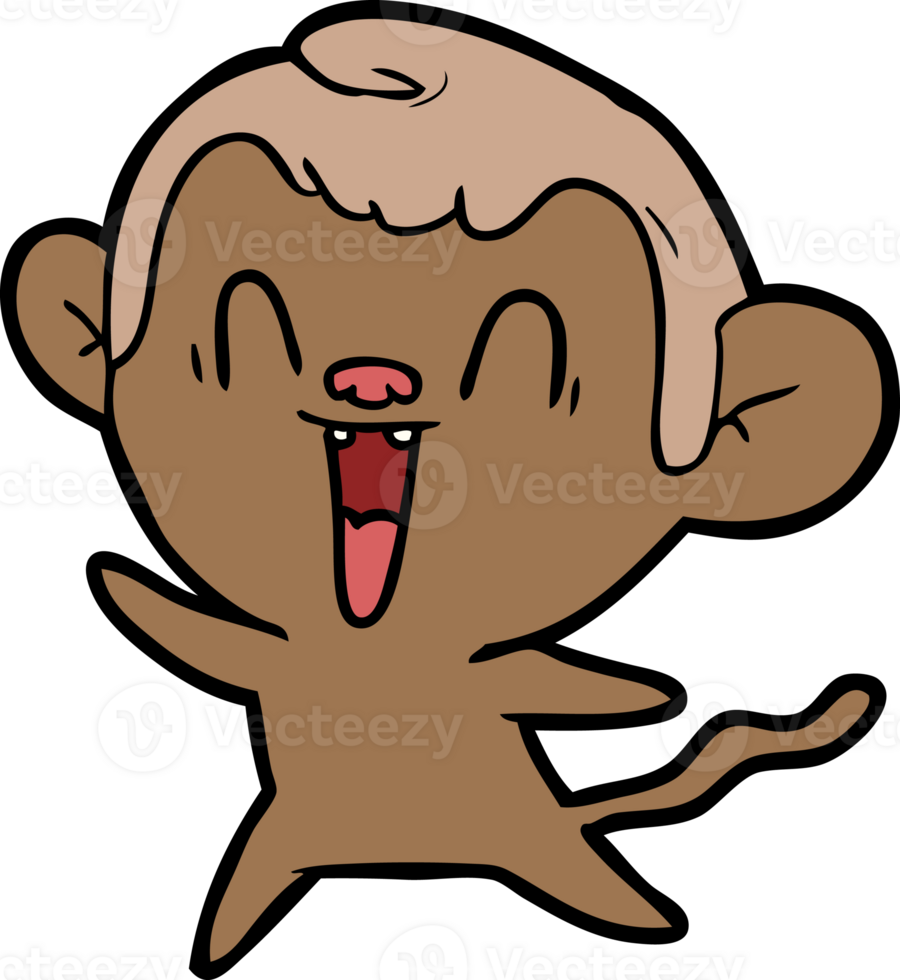 cartoon laughing monkey png