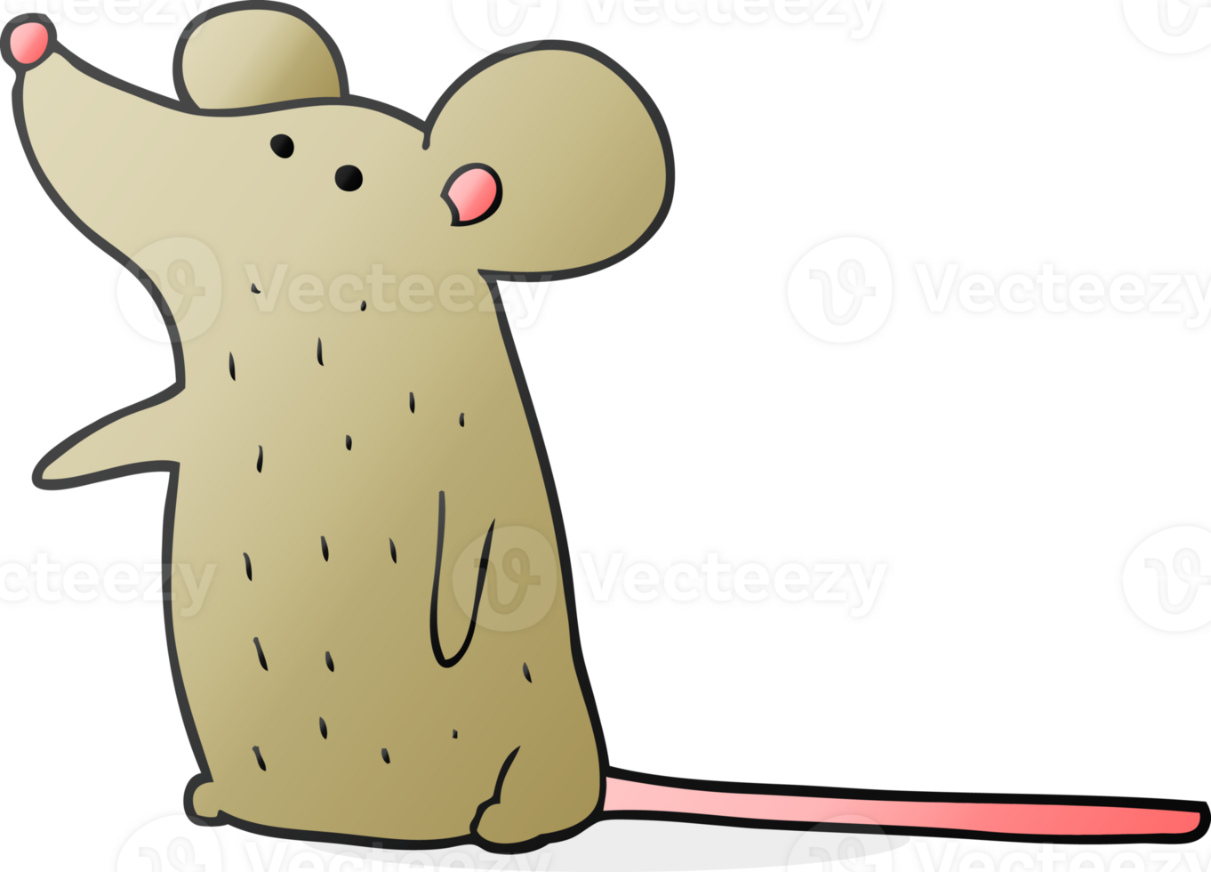 hand drawn cartoon mouse png