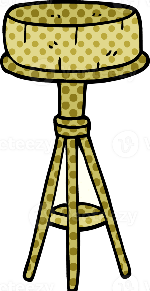 cartoon doodle breakfast stool png