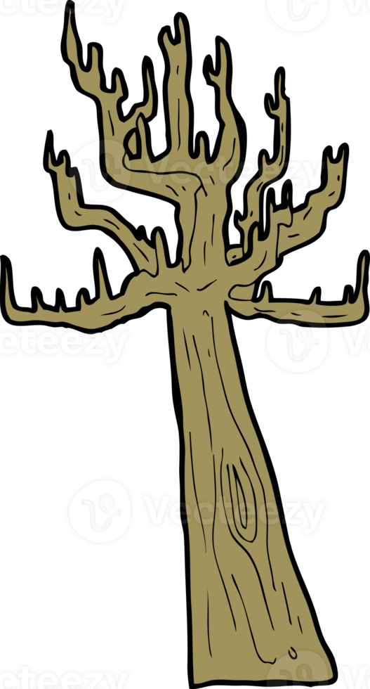 old bare tree cartoon png