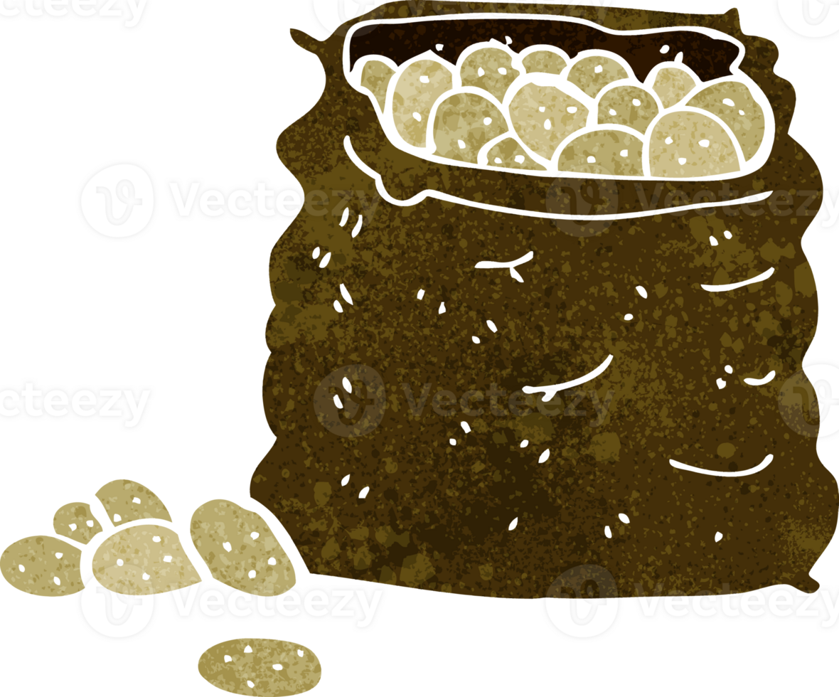 cartoon sack of potatoes png