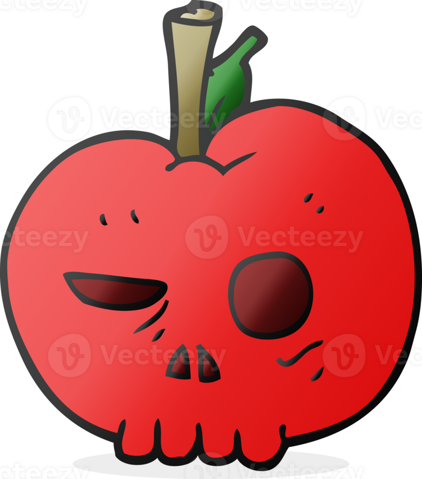 cartoon poison apple png