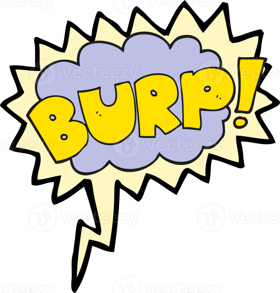 speech bubble cartoon burp text png