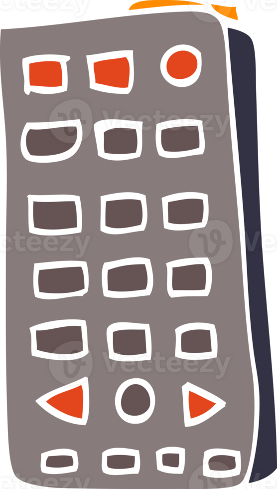 cartoon doodle remote control png