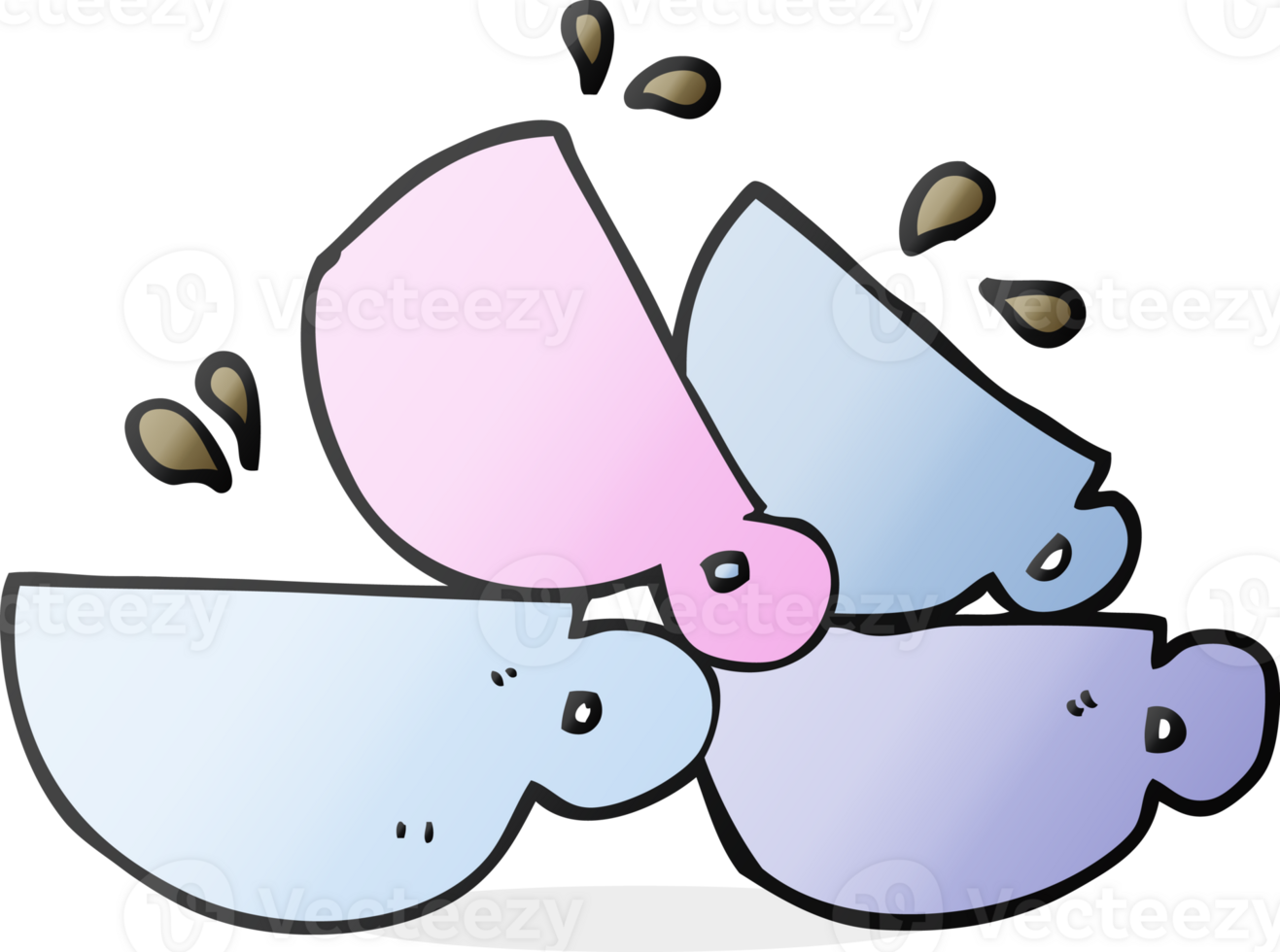 cartoon coffee cups png