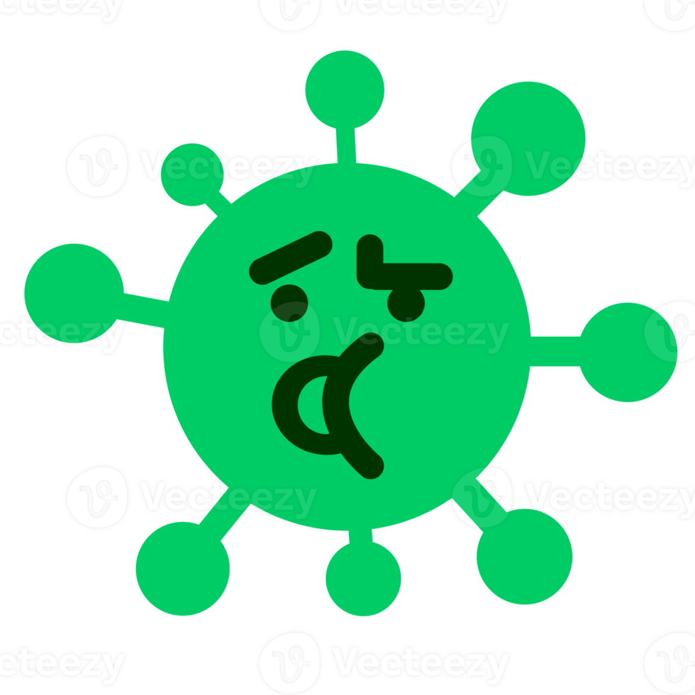 confused unsure talking virus png
