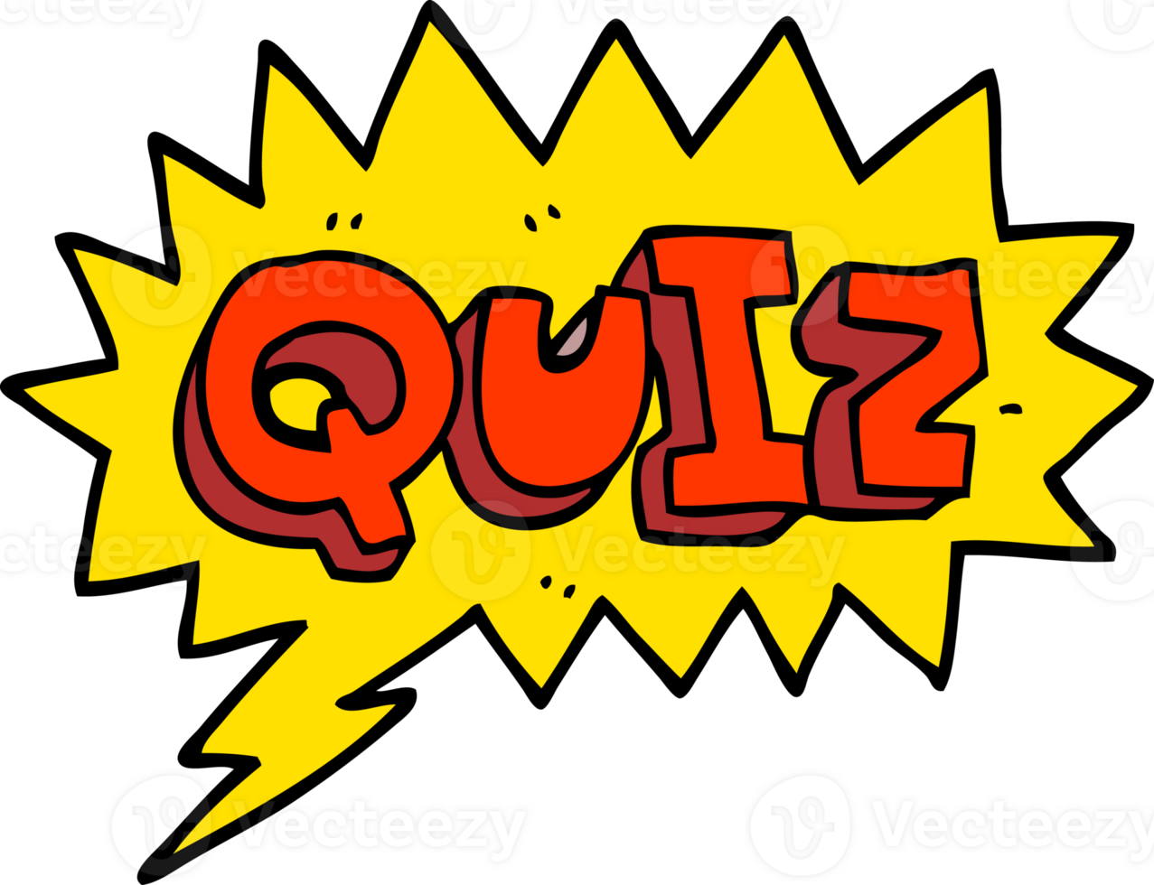 cartoon doodle font quiz png