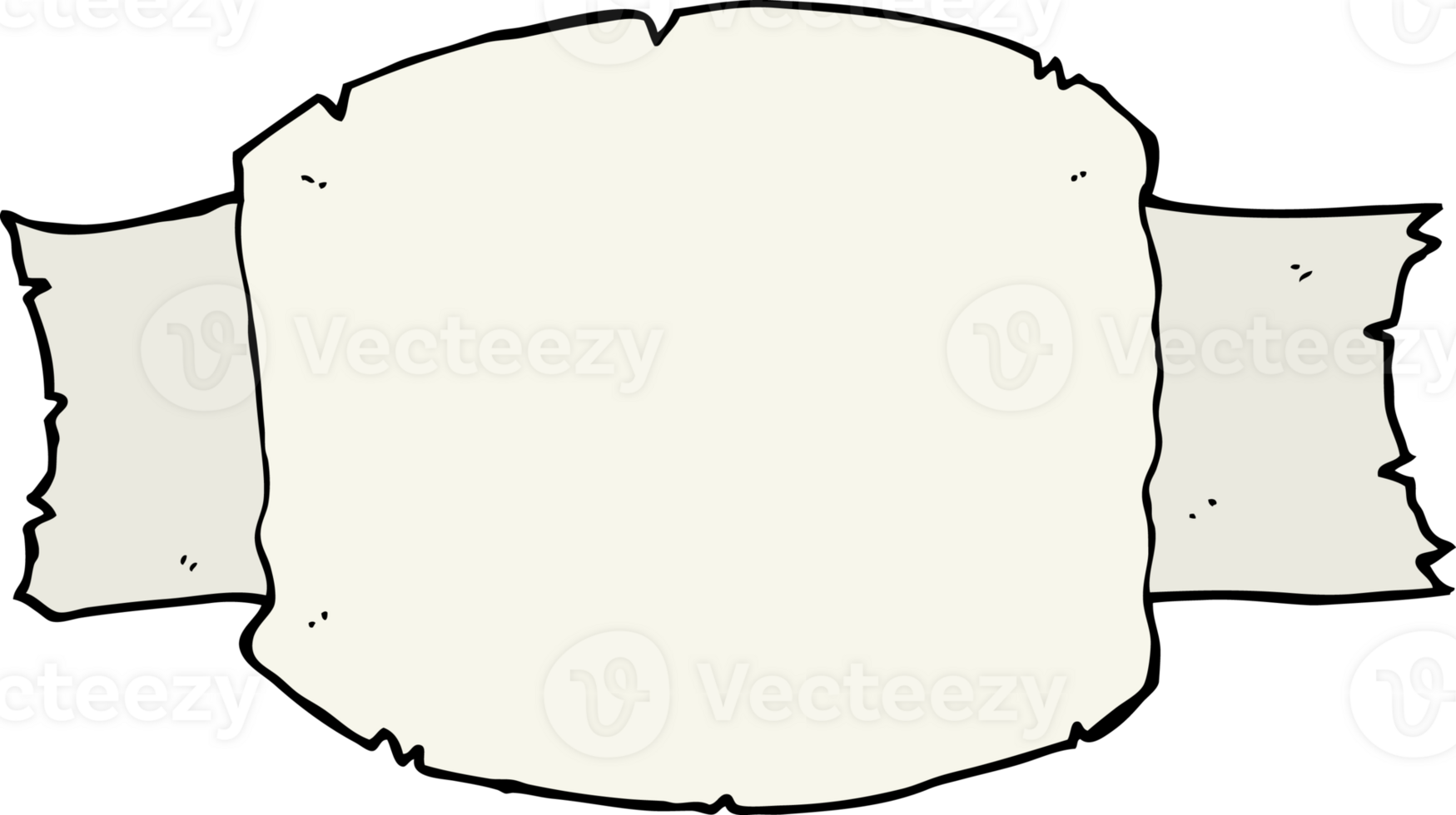 cartoon scroll banner png