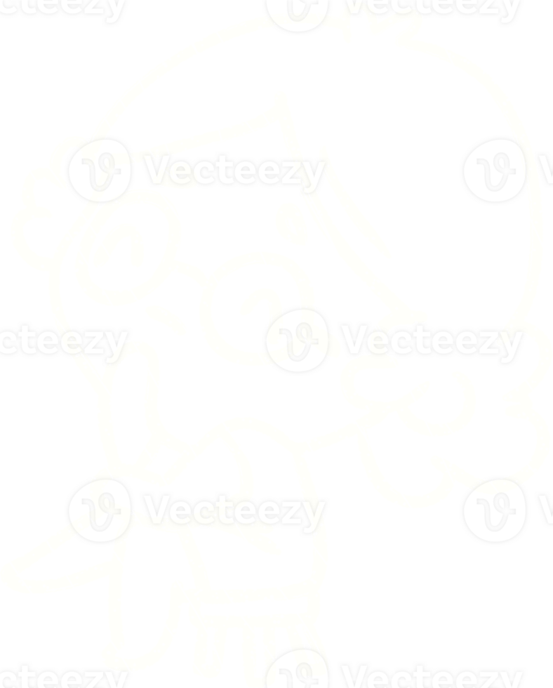 Sitting Woman Chalk Drawing png