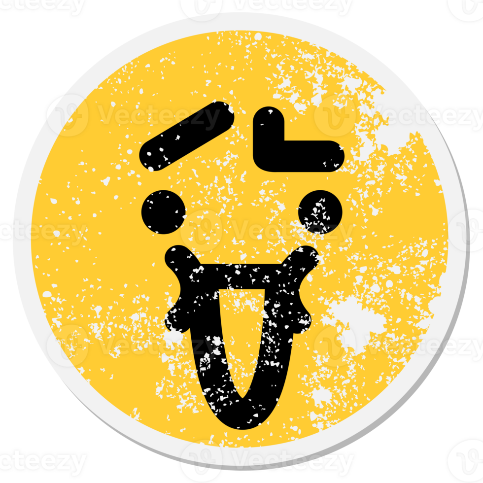 cute face with raised eyebrow face circle png