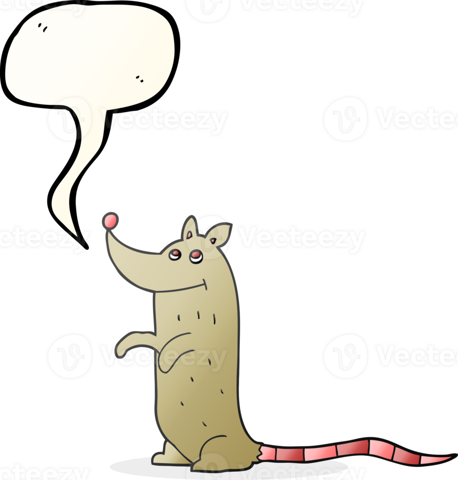 speech bubble cartoon rat png