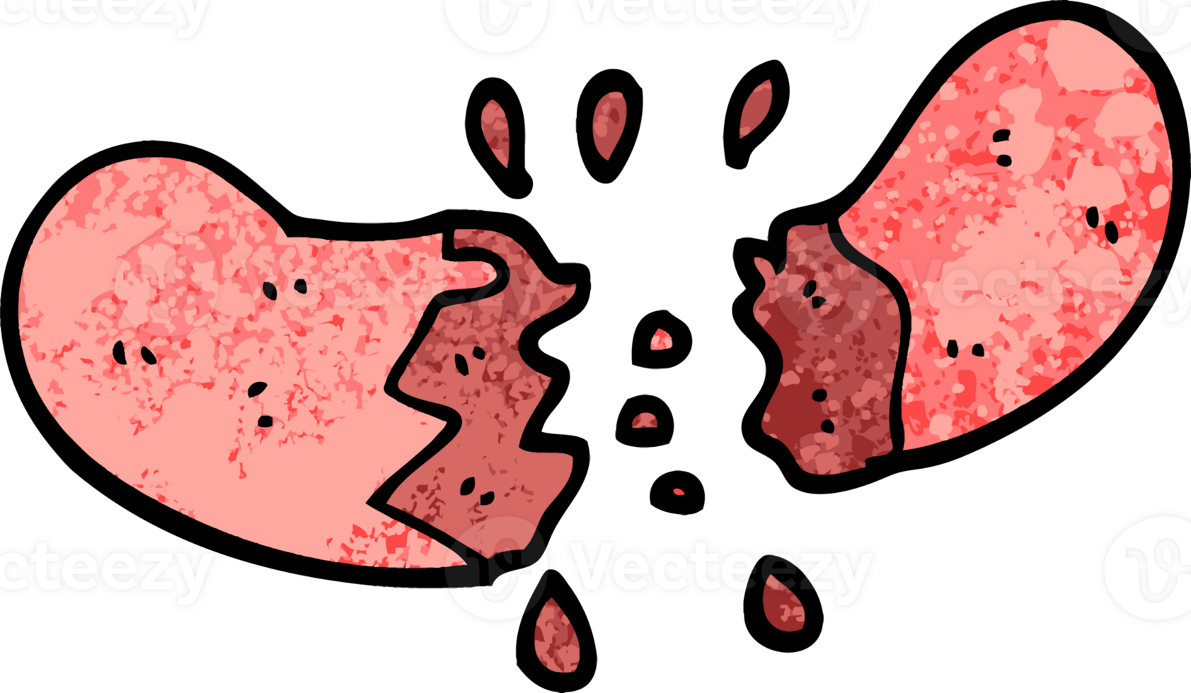grunge textured illustration cartoon sausage png