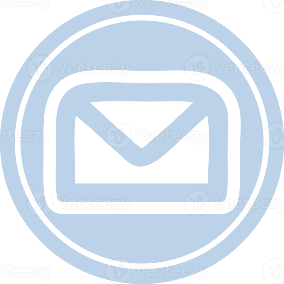 envelope letter circular icon png
