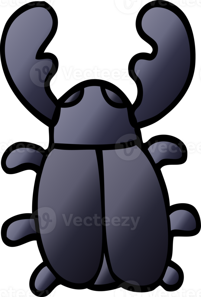 cartoon doodle huge beetle png