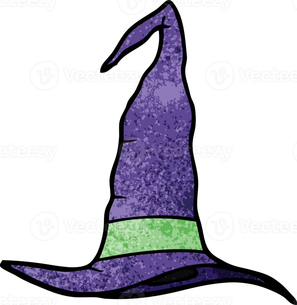 cartoon doodle witch hat png