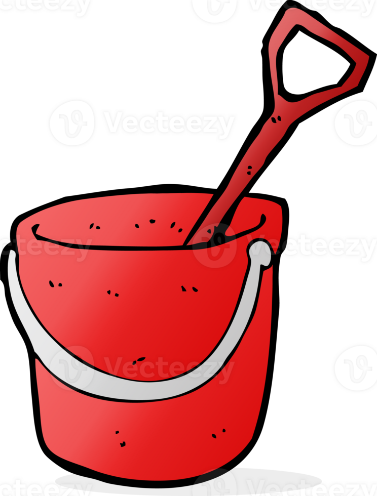 cartoon bucket and spade png